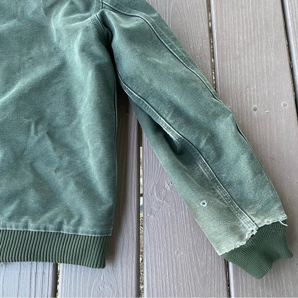 Carhartt Quilt Lined Jacket Youth XL (14/16) YYJ130 MOS Moss Green - Picture 12 of 16